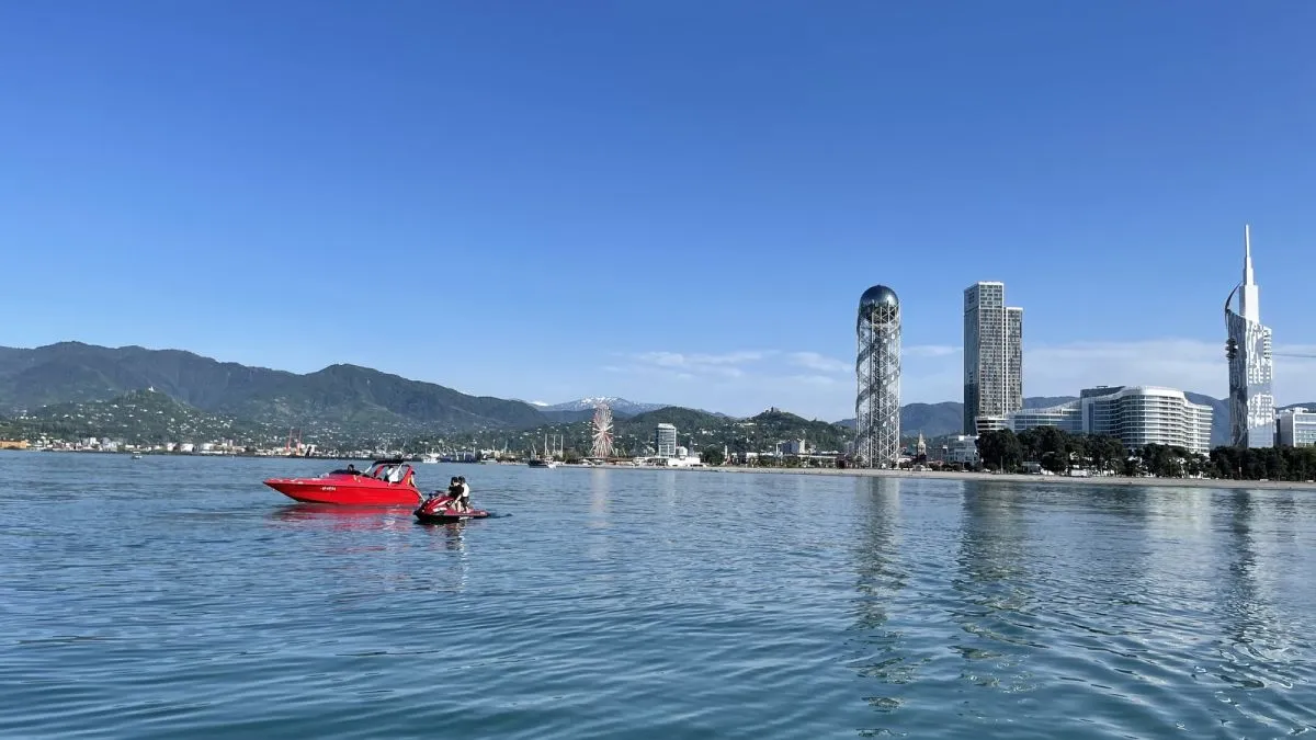 Ferrari Red Speedboat Rental in Batumi — Adrenaline