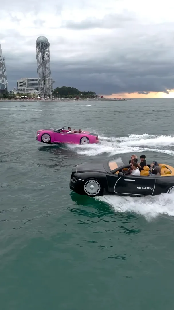 Rolls-Royce Pink jet car rental in Batumi - 4 people